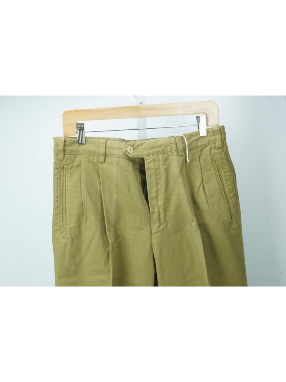 Zanella Max 100% Cotton Khaki Brown Mens Canvas Pants Sz 48 EU BRAND NEW
